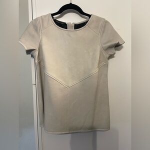 Scotch & Soda Cream Short Sleeve Top